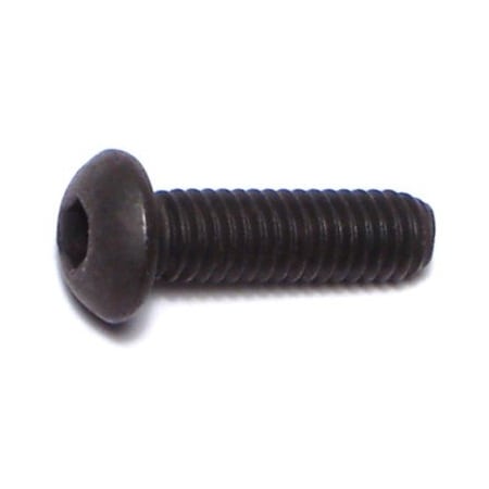 Midwest Fastener M4-0.70 Socket Head Cap Screw, Button, Black Oxide Steel, 14 mm Length, 15 PK 75953
